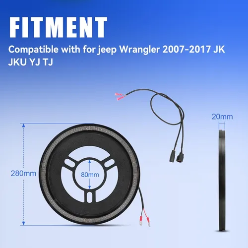 Miniatura 6 de SUPAREE Luz de Freno de Llanta de Repuesto Compatible con Jeep Wrangler 2007-2017 JK JKU YJ TJ, Plug and Play 4ta Tercera Luz de Freno Trasera LED