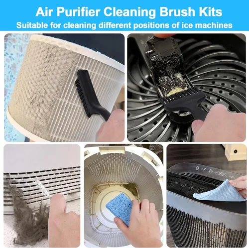 Miniatura 3 de XANGNIER Kit de cepillo de limpieza para purificador de aire, 6 piezas purificadores de aire para el hogar/dormitorio Herramientas de limpieza
