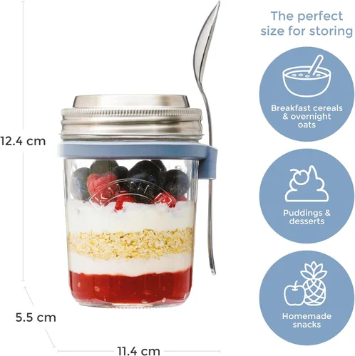 Miniatura 4 de Kilner 0025.899 - Juego de tarros de desayuno, 0,35 litros