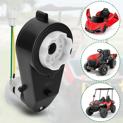 Miniatura 7 de Caja de cambios de motor eléctrico de 12 V, 2 unidades, para niños, juguete de coche, 550, 12 V, 40000 RPM, caja de cambios de motor de alta