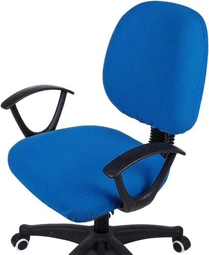 Miniatura 61 de Smiry - Fundas de asiento elásticas para silla de oficina con diseño jacquard, desmontables, lavables, antipolvo, protectores para cojines de silla