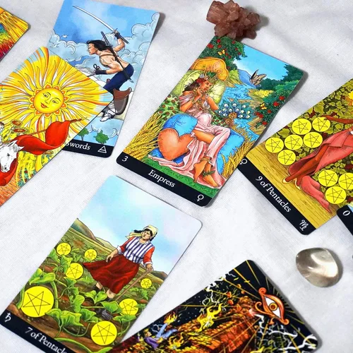 Miniatura 6 de Tarot Deck con guía completa – Simbolismo moderno e interpretaciones digitales mejoradas para todos los niveles