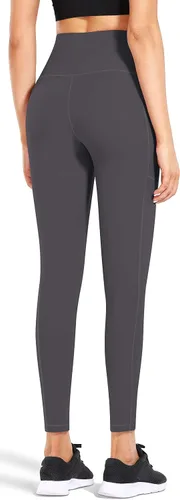 Miniatura 3 de Fengbay Pantalones de yoga de cintura alta, pantalones de yoga con bolsillo, control de abdomen, entrenamiento, correr, leggings de yoga elásticos