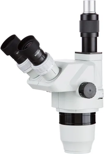AmScope ZM2225T Cabezal de microscopio estéreo trinocular, oculares EW10x y EW25x, aumento de zoom 2X-225X, objetivo de zoom 0.67X-4.5X, incluye