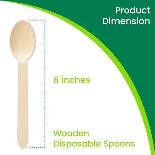 Miniatura 3 de Perfect Stix Cucharas desechables de madera de 6 pulgadas de longitud (paquete de 100)