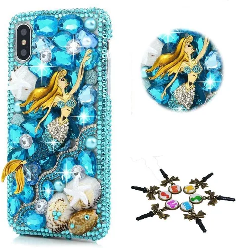 Miniatura 19 de Funda brillante compatible con Samsung Galaxy S20 FE 5G – Elegante funda 3D hecha a mano con diseño de diamantes de imitación de rosas, rosas