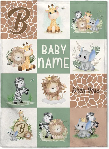 Miniatura 26 de FLOCHIL Manta de bebé personalizada para niños, manta de bebé personalizada con nombre, manta de bebé occidental personalizada, regalo para baby