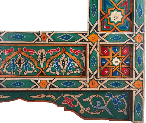 Miniatura 4 de Marco de espejo marroquí, espejo de granja, espejo de arco, espejo de madera grande, marco de espejo de baño rústico, pared colgante rectangular