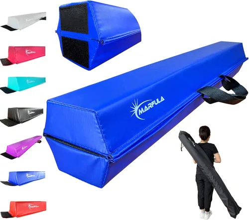Miniatura 11 de MARFULA Balance Beam - Equipo de gimnasia de suelo plegable para niños, base antideslizante - de 6 a 10 pies para uso en gimnasio en casa