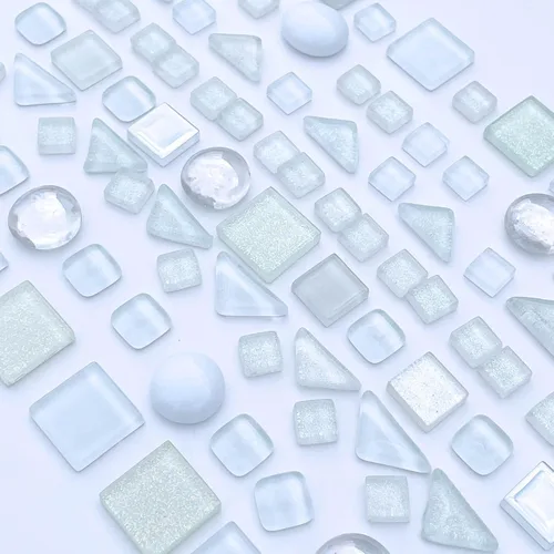 Miniatura 9 de LITMIND 1.1LB Azulejos de Mosaico de Cristal Irregular de Colores Surtidos - Perfectos para Manualidades Artísticas, Proyectos de Creación de Mezcla