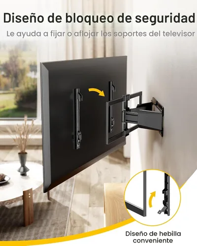 Miniatura 7 de monTEK Soporte de pared para TV ultradelgado de alta resistencia para televisores de 37 a 90 pulgadas de hasta 185 libras, soporte de pared