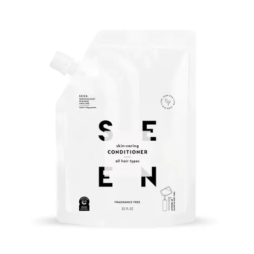 SEEN Acondicionador ecológico, sin fragancia, acondicionador para el cabello no comedogénico, desarrollado por dermatólogos, seguro para pieles