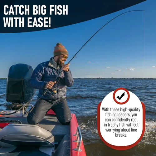 Miniatura 5 de Líderes de pesca con giros - Carpa - Lucio - Bagre - Muskie - Walleye - Bass - Caballa - Pargo