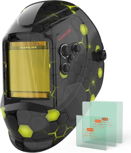 Miniatura 20 de YESWELDER - Máscara de soldar con oscurecimiento automático, funciona con energía solar, color real.