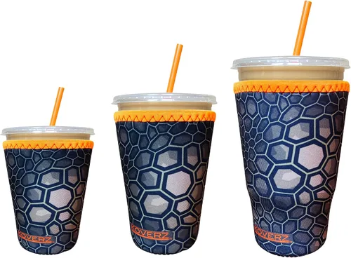 Miniatura 54 de Funda Koverz para café helado, funda aislante de neopreno para taza, se ajusta a una taza de café de 32 Oz., lavable y reutilizable, accesorios