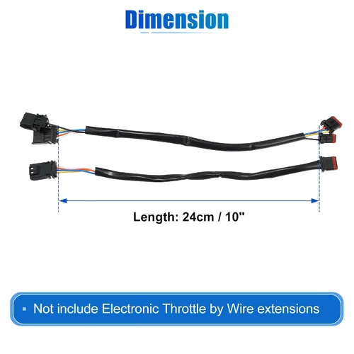 Miniatura 7 de X AUTOHAUX Arnés de extensión de cable de circuito de bus CAN para manillar de 10 pulgadas para Harley Davidson Softail Dynas Electra Glide Road