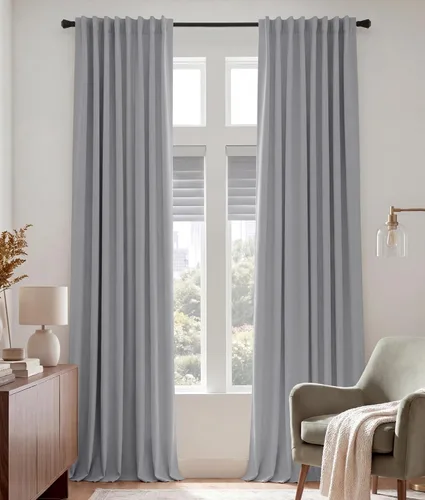 Miniatura 78 de PONY DANCE Cortinas cortas con aislamiento térmico para ventana pequeña, para guardería, baño, cocina, lavandería, caravana, sótano, 29 pulgadas