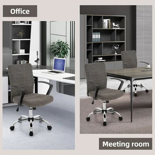 Miniatura 5 de 422 High Back Ribbed Office Chair Ergonomically Designed with Armrest Executive Swivel Computer Chairs with Wheels for Conference Study Leisure