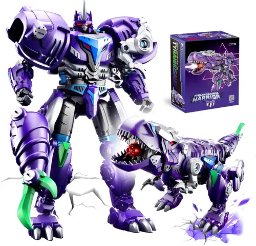 Resosese Figuras de juguetes transformadores, juguetes robot para niños, figura de acción para niños, juguetes de dinosaurio de cumpleaños para