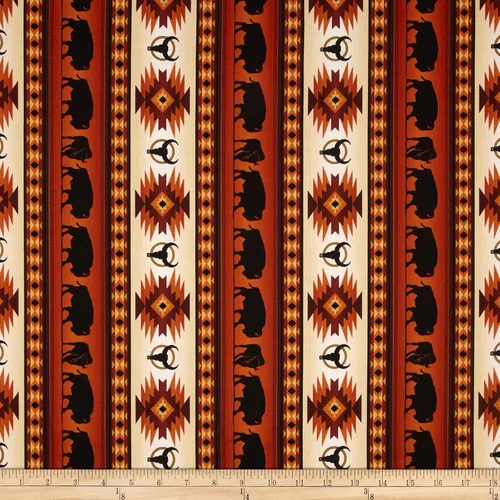 Miniatura 5 de Tucson Buffalo Stripe Turquoise, Fabric by the Yard Turquesa