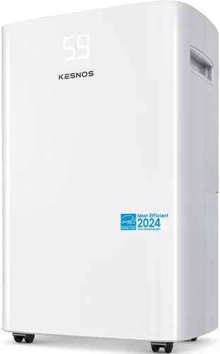 Miniatura 11 de Kesnos Deshumidificador Energy Star 2025 de 30 pintas para espacios de hasta 2500 pies cuadrados, deshumidificador silencioso para el hogar