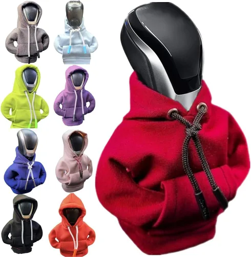 Miniatura 23 de Funda para palanca de cambios con capucha, decoración de protector de palanca de cambios de 4.7 pulgadas, ajuste universal, accesorio de decoración