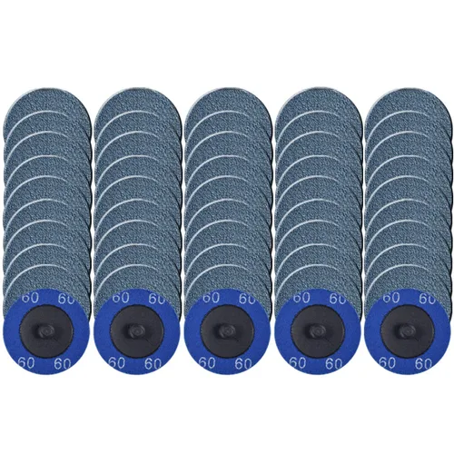 Miniatura 8 de Tshya Quick Change Grinding Disc, 50 Pcs 2 inch Sanding Discs, Zirconia Coated Roll Lock Disc for Surface Prep (36 Grit)