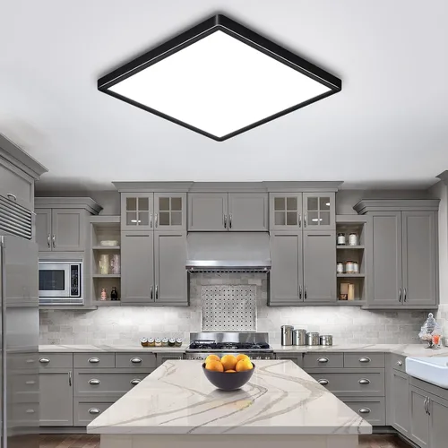 Miniatura 2 de Lámpara de techo LED empotrada de 12 pulgadas, 24 W, 3000 K/4000 K/6000 K, luz de techo LED ajustable, 2800 lm para dormitorio, cocina, pasillo