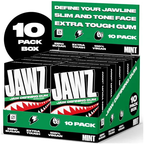 Chicle para Mandíbula (Suministro de 4 Meses) Menta - Define Tu Mandíbula, Adelgaza y Tonifica Tu Rostro - Ejercitador Facial para Hombres y Mujeres
