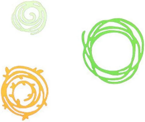 Miniatura 4 de Troqueles de metal para cortar nido de pájaro, marco circular de nido de pájaro troquelado, plantillas en relieve, molde de plantilla para álbumes