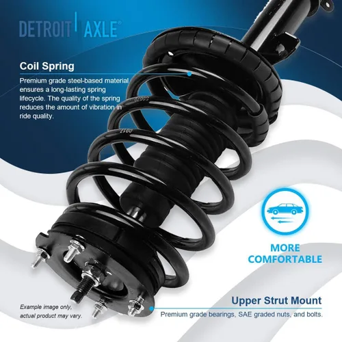 Miniatura 4 de Detroit Axle - Kit de 4 brazos de control delanteros para Ford Mustang 05-10, 2 brazos de control inferiores, 2 puntales 2005 2006 2007 2008 2009