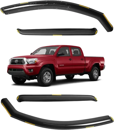 Miniatura 12 de Visor de ventana en canal para Jeep Grand Cherokee WK2 4 puertas SUV 2022, deflector de viento, protector solar y lluvia, adhesivo, a prueba