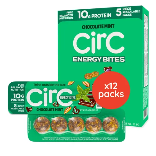 Miniatura 8 de CirC Protein Energy Bites - Paquete variado de bolas de proteína sin gluten, 0.35 onzas de proteína, snack de barra saludable para adultos y niños