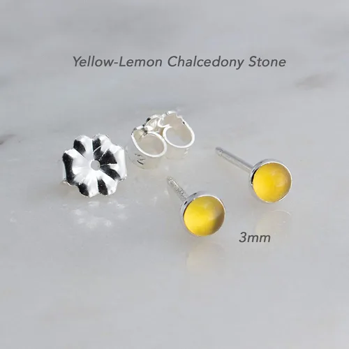 Miniatura 69 de Aretes pequeños de plata de ley para cartílago, tragus, hélix, múltiples piercings hipoalergénicos, piedra natal para mujer, juego de bisel