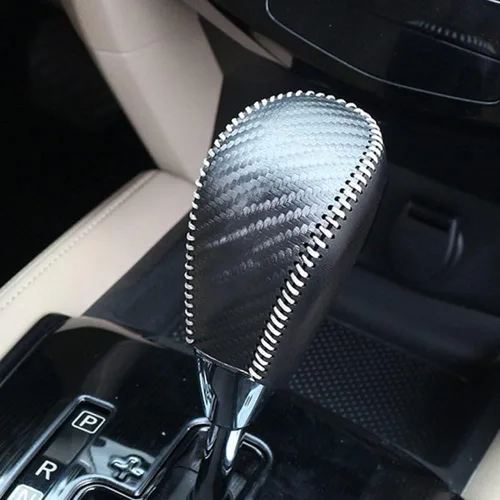 Miniatura 18 de XITER Cubierta de Perilla de Palanca de Cambios Automática de Cuero, Fundas Protectoras de Palanca de Cambios para Nissan Rogue 2014 2015 2016