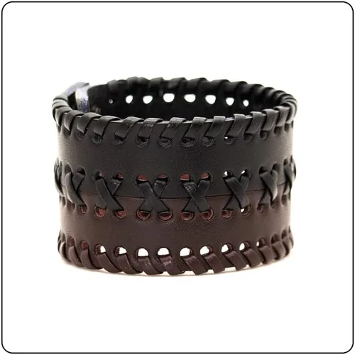 Miniatura 6 de Punk Rock - Pulsera de cuero trenzado ancho
