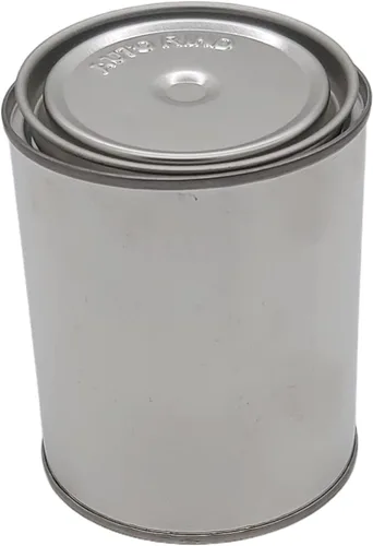 Miniatura 3 de Latas de pintura vacías de metal sin forro, tamaño de una pinta de pinta, con tapas para proyectos de bricolaje y profesionales, color plateado