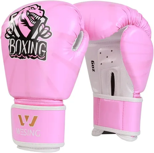 Miniatura 8 de Wesing - Guantes de boxeo para niños y niños, guantes de entrenamiento de boxeo para niños y niñas de 3 a 8 años, 4 onzas y 6 onzas, para boxeo