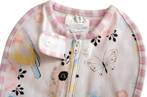 Miniatura 5 de Woombie Grow with Me Manta Envolvente para Bebé, Manta Envolvente Convertible para 0-9 Meses, Se Expande a Manta Vestible hasta 18 Meses, Pájaros