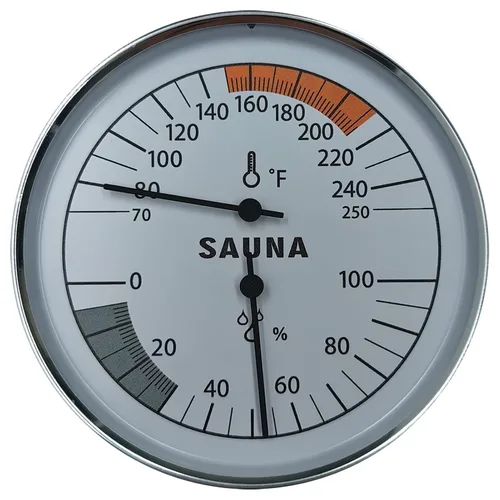 Miniatura 9 de Combo de termómetro e higrómetro para sauna – Medidor preciso de temperatura y humedad para salas de sauna, Rango de temperatura 70-250°F, Rango