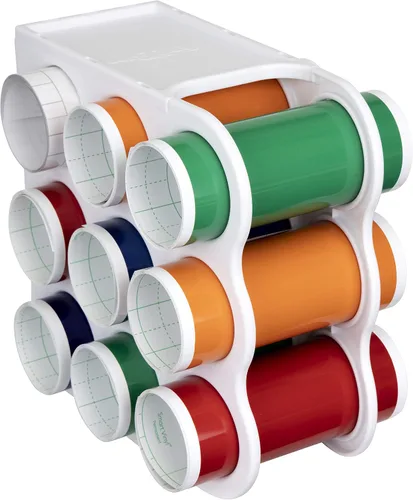 Miniatura 17 de ArtBin - Torre de almacenamiento (12 rollos de vinilo), color blanco Torre de almacenamiento de vinilo