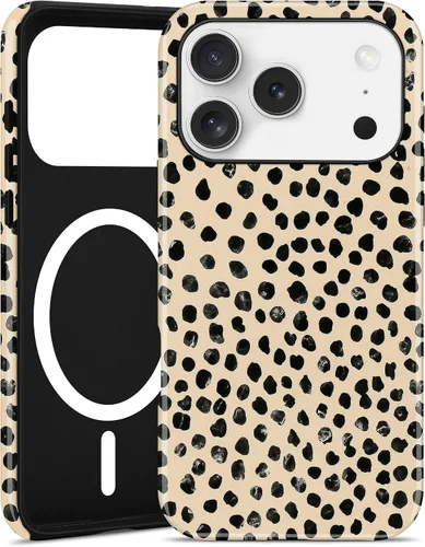 Miniatura 90 de Jusy Compatible con MagSafe Brown Tortoise Shell Print Phone Case para iPhone 7/8/SE, funda protectora magnética de lujo de TPU suave