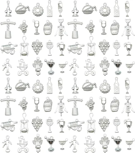 Miniatura 25 de WOCRAFT 60 piezas de dijes de pulsera de cruz dorada KC para juegos de fabricación de joyas, collares, pulseras, llaveros, kit de suministros de KC