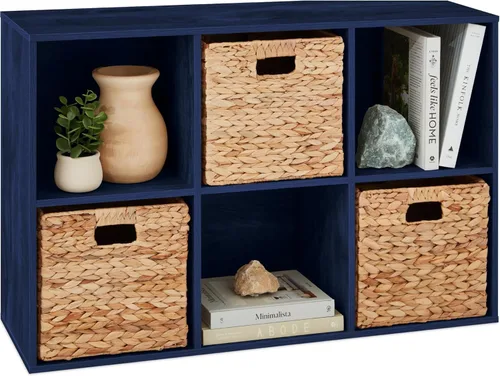 Miniatura 43 de Best Choice Products Organizador de almacenamiento de 6 cubos, abertura de estante de 13.5 pulgadas, estantería, librero, estante de exhibición