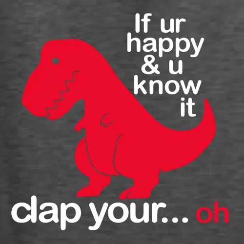 Miniatura 16 de Wild Bobby Sudadera con capucha unisex con estampado "If You're Happy and You Know it" de Dinausor