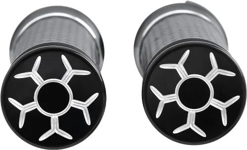 Miniatura 9 de TCT-MOTORPARTS Agarraderas eléctricas de 1 pulgada para manillar Harley Touring Estilo #F negro