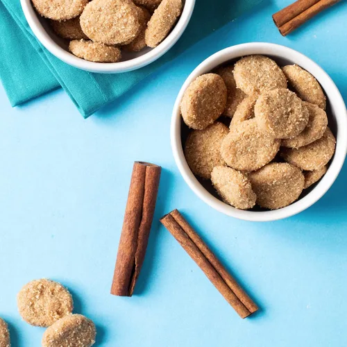 Miniatura 8 de HIGHKEY Galletas mini de azúcar y canela de harina de almendras de 2.25 onzas (paquete de 3)