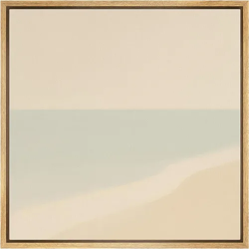 Miniatura 17 de SIGNWIN Lienzo enmarcado para pared, diseño retro de cielo azul y nube, paisaje, naturaleza, ilustraciones de área silvestre, bellas artes, casa