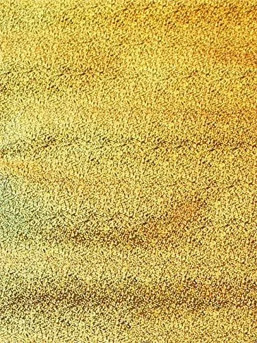 Fabric Empire Tela brillante con holograma de vinilo dorado brillante, 54 pulgadas de ancho, vendido por The Yard