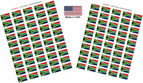 Miniatura 220 de 100 calcomanías de la bandera de Alaska; 1.5" x 1" hechas en Estados Unidos, calcomanías autoadhesivas de la bandera del estado para álbumes